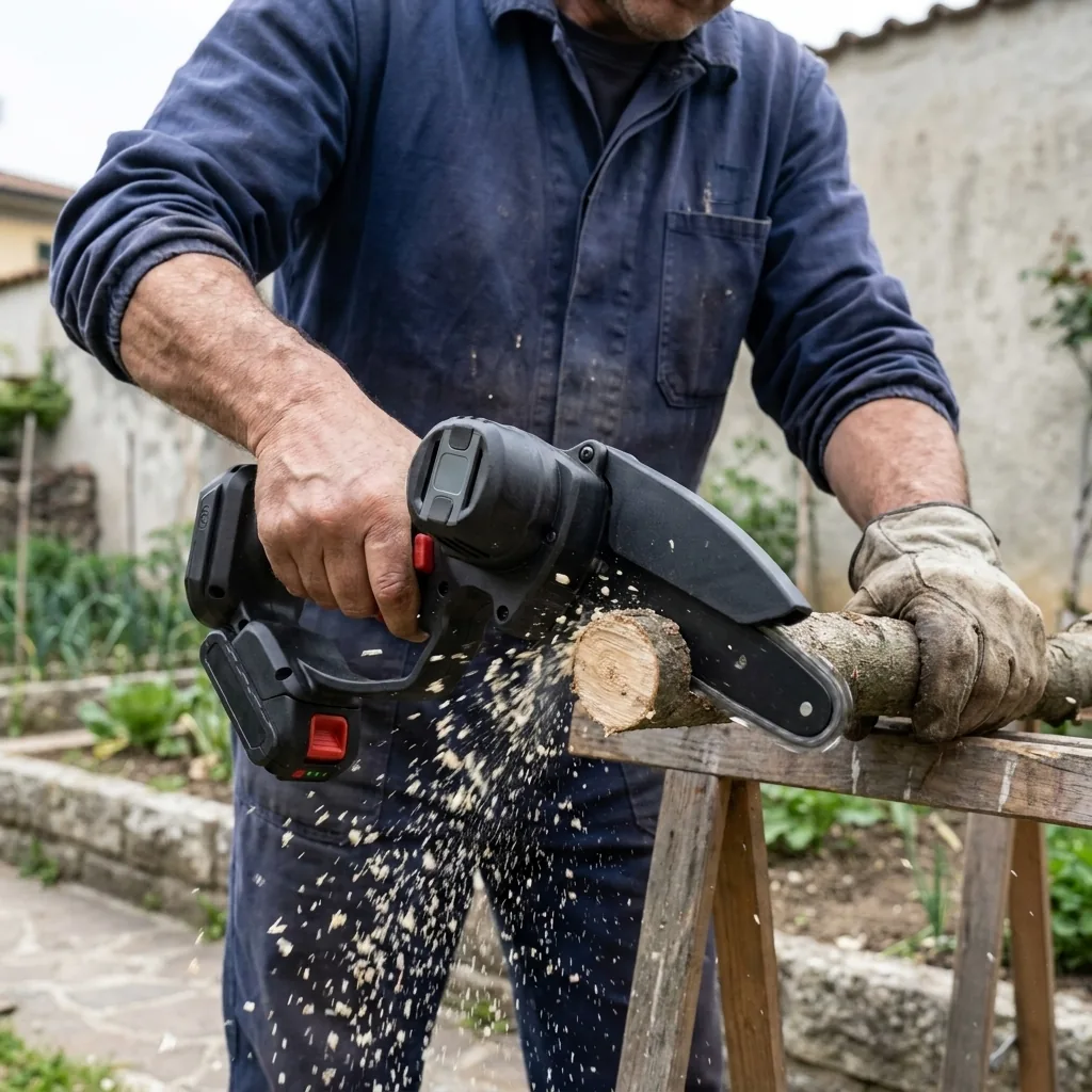 Saw 999X™ a batteria che taglia un tronco senza cavi